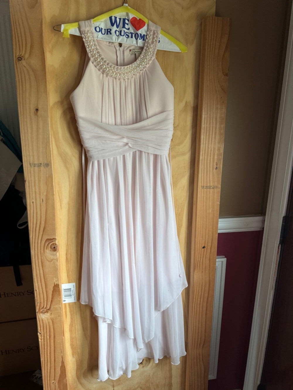 Speechless Pinkish dress with pearls